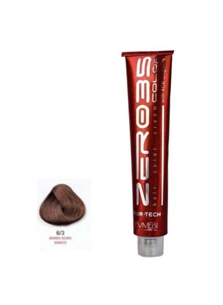 zero35 Zero 35 Professional Color Hair Dye – Shade: 6/3 (Dark Golden Blonde) – 100ml - Image 1