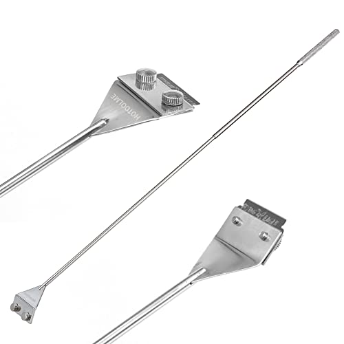 HOTOOLME Aquarium Scraper, 25.6" Stainless Steel Scraper Cleaning Razor with 10 Blades for Glass Aquarium Fish Tank - Image 5