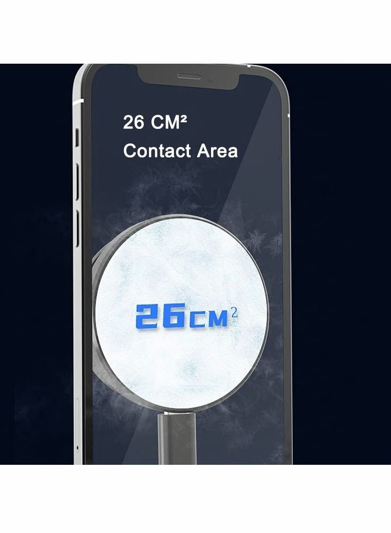 Captaintech Cell Phone Magnetic Cooler, Cell Phone Cooling Fun Portable Mobile Phone Radiator Cooling Fan, Gaming Semiconductor Cooling for iPhone iOS for Android and Tablet for ipad - Image 4