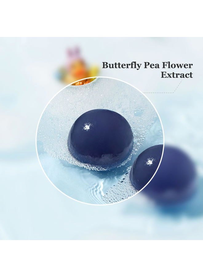 ONGREDIENTS Butterfly Pea Cleansing Ball, Face Soap Bar, Jelly Ball Cleanser, 3.8 Ounce - Image 2