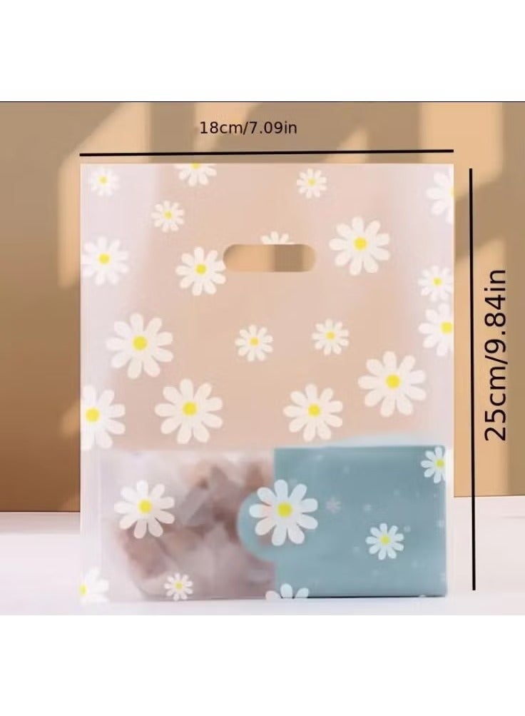 20 pieces of reusable transparent bags for gifts and distributions decorated with flowers - Image 4