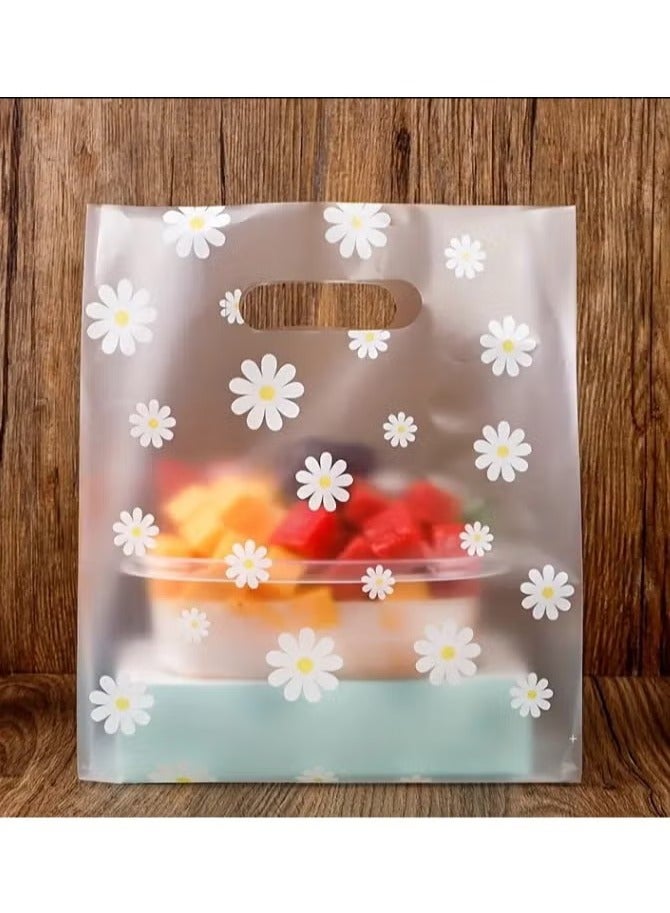 20 pieces of reusable transparent bags for gifts and distributions decorated with flowers - Image 5