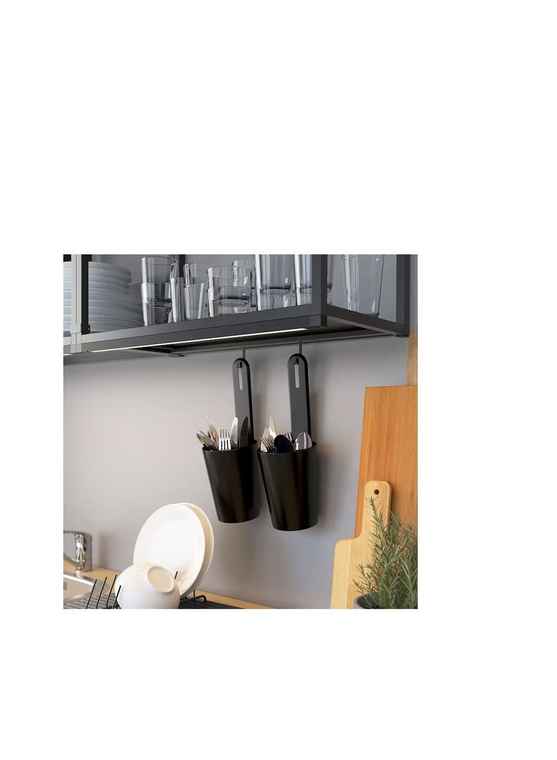 سكة خطافات أنثراسيت 37 سم - Image 2