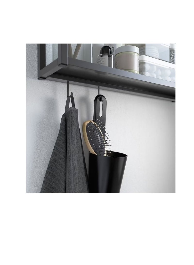 سكة خطافات أنثراسيت 37 سم - Image 3