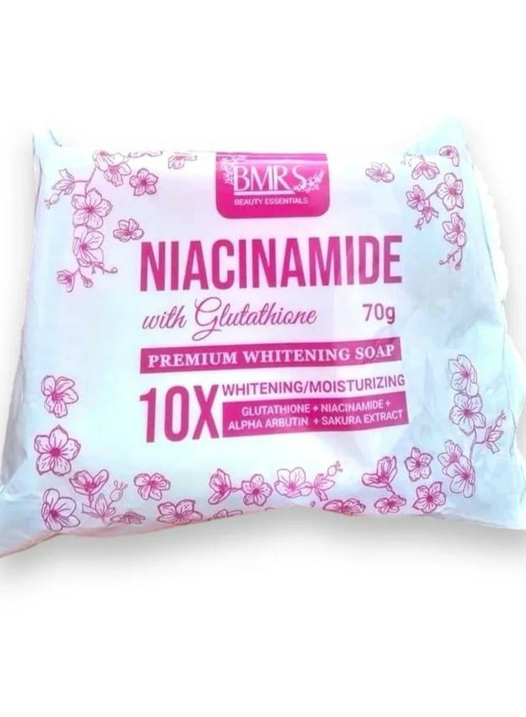 BMRS Niacinamide Premium Whitening Soap 70g - Image 1