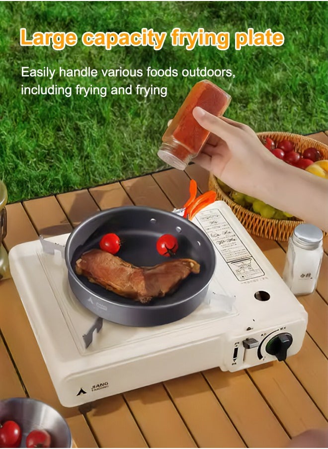 Occuwzz 14 Pcs Camping Cookware Set Non Stick Family Backpacking Cooking Set Lightweight Stackable Pot Pan Bowls with Storage Bag for Outdoor Hiking  - Image 5