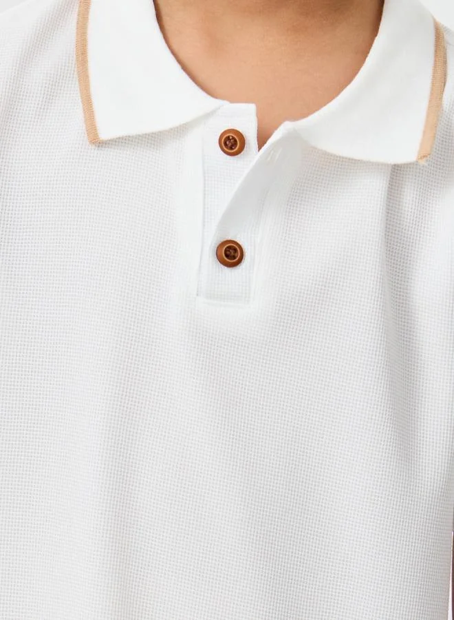 Styli Styli Solid Polo T-Shirt and Shorts Set