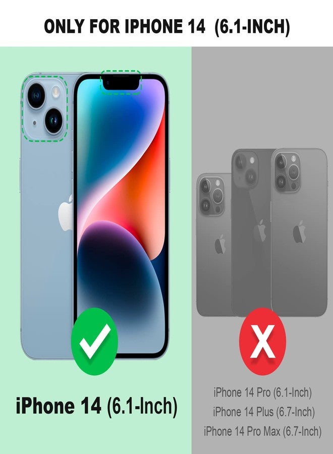 Silverback for iPhone 14 Phone Case, Moving Liquid Holographic Sparkle Glitter Case with Kickstand, Girls Women Bling Diamond Ring Slim Protective Case for Apple iPhone 14 5G 6.1''- Purple - Image 2