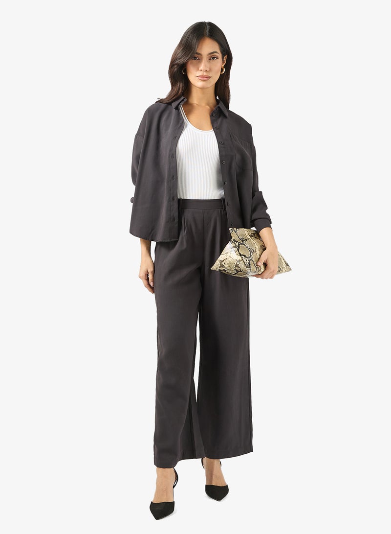 فيرو مودا بنطلون بخصر مرتفع بقصة عادية - Image 2