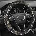 BDFHYK Cute Steering Wheel Cover for Women Machine Washable Universal 145155 inch NonSlip Grip All Weather Use Retro Floral Brown - Image 2