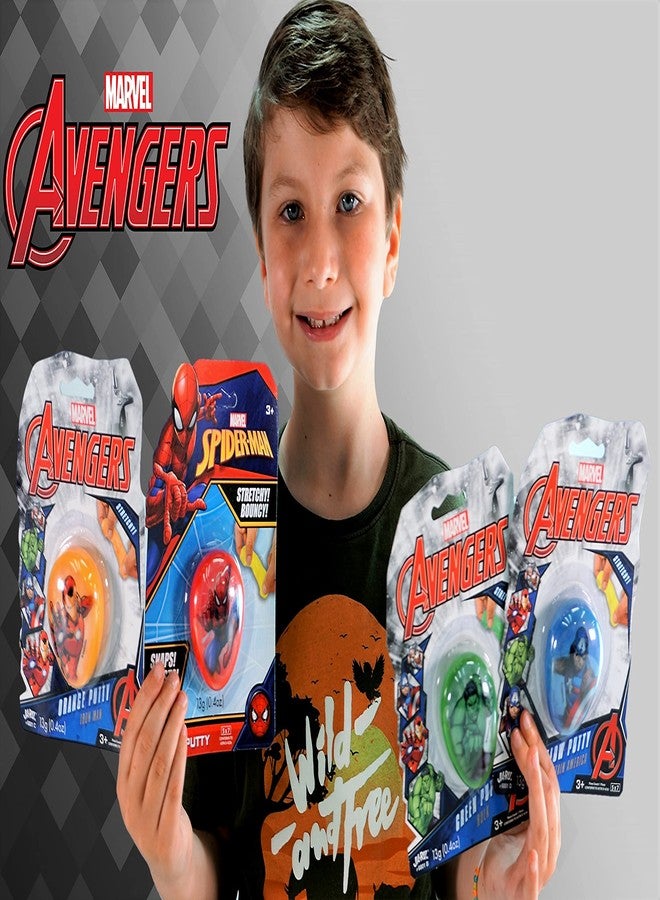 جا-رو بيض مارفل أفنجرز المحشو بالسلايم (وحدة واحدة متنوعة) من جا-رو، معجون حسّي نطاط للأطفال. لعبة فيدجيت مرنة لتخفيف التوتر. ألعاب الأبطال الخارقين. حشوات بيض عيد الفصح من مارفل بكميات كبيرة. 6801-1 - Image 4