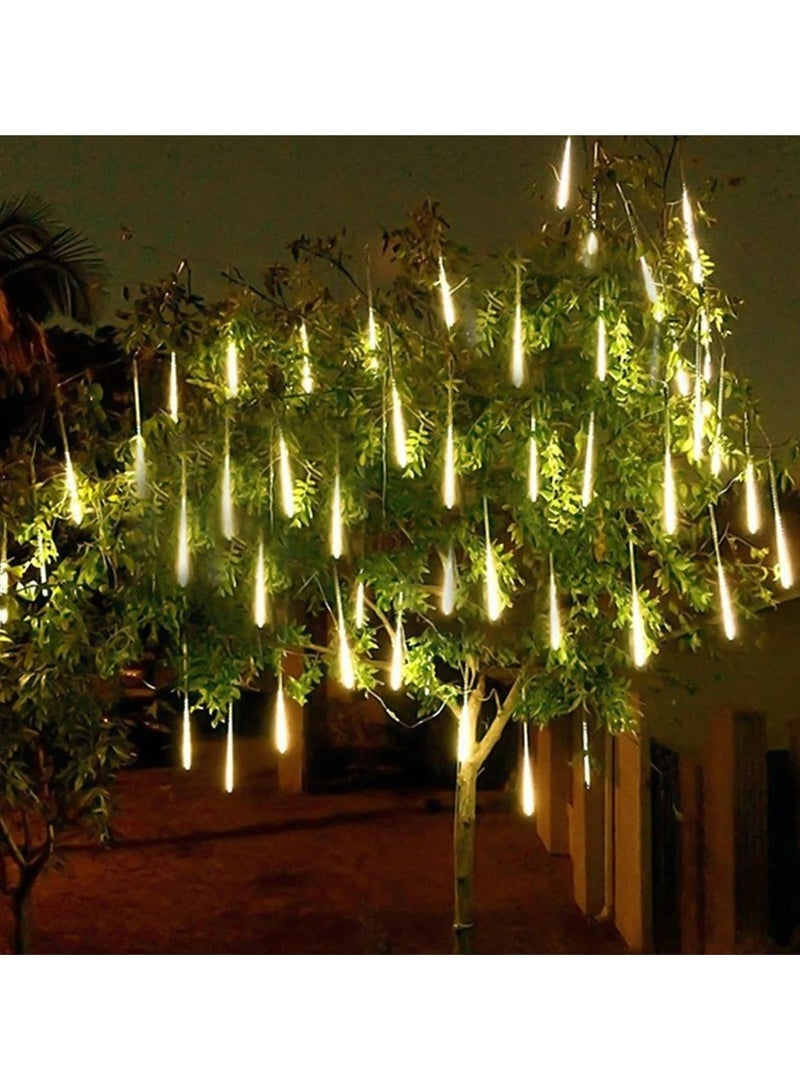 Generic LED Rainfall Lights, Meteor Shower Lights, 60 cm, 8 Tubes, Icicle Snowfall Lights for Parties, Holidays, Garden, Tree, Decorations, and Outdoor Use  - Image 2
