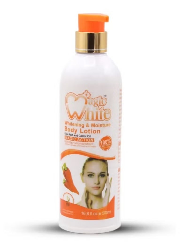 Magic White Carrot Whitening and Moisturizing Body Lotion 500ml