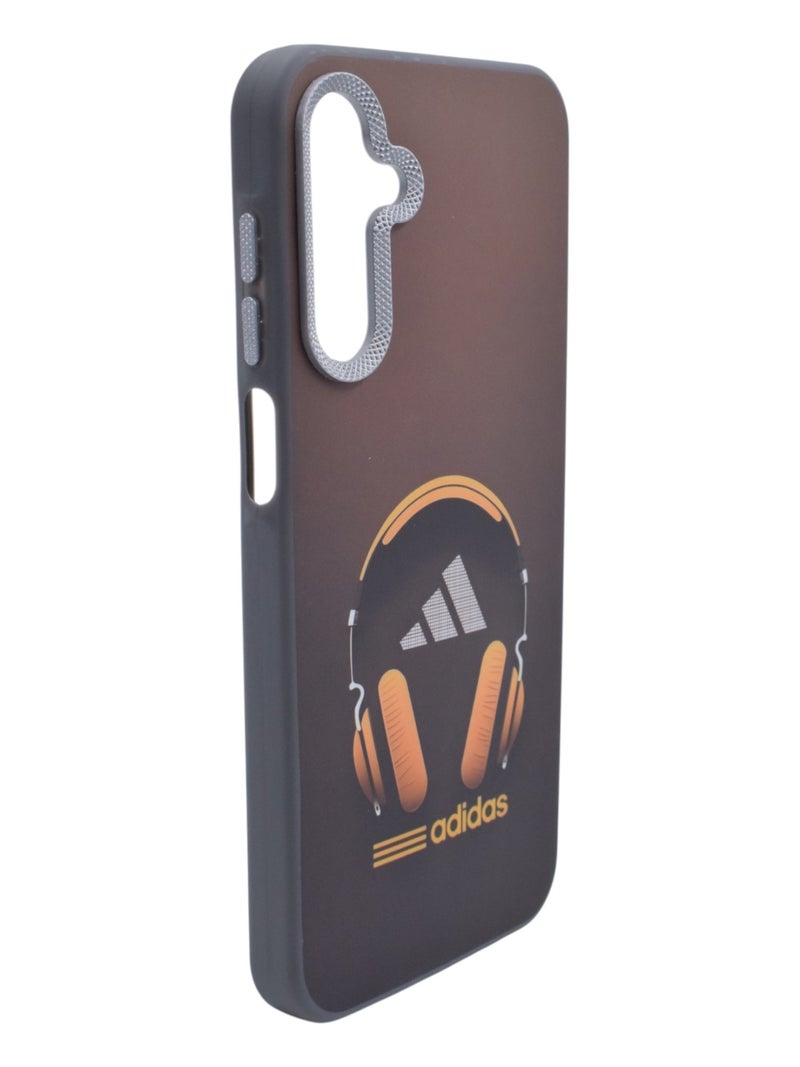 Adidas Plastic Back Cover For Samsung Galaxy A15 - dark brown with adidas logo - Image 2