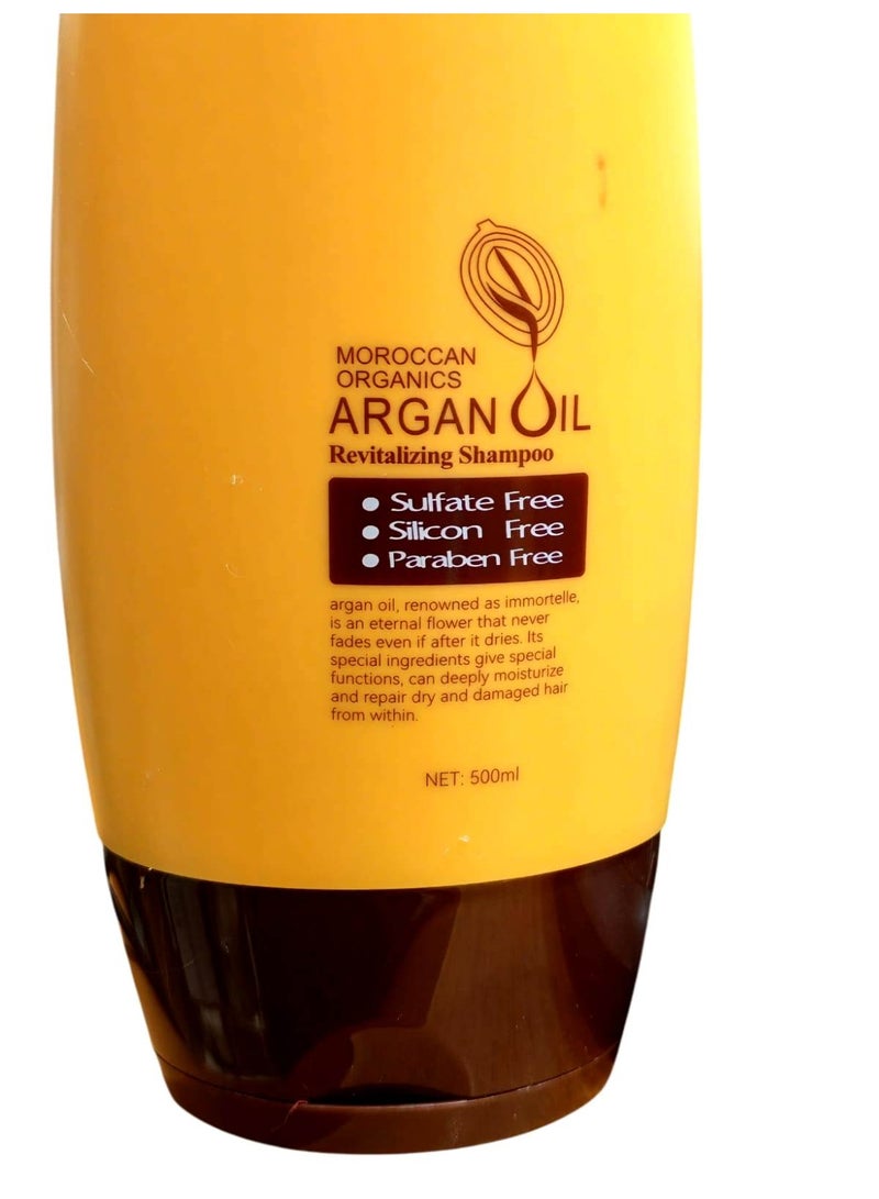 Maxcare moroccan orgaincs argan oil revitalizing Shampoo sulfate free silicon free paraben free 500 ml - Image 2