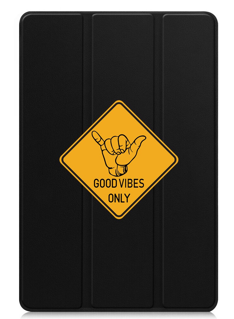 Theodor Protective Flip Case For Xiaomi Pad 7 & Xiaomi Pad 7 Pro With Trifold Stand Auto Wake Sleep Shockproof Cover - Good Vibes - Image 1