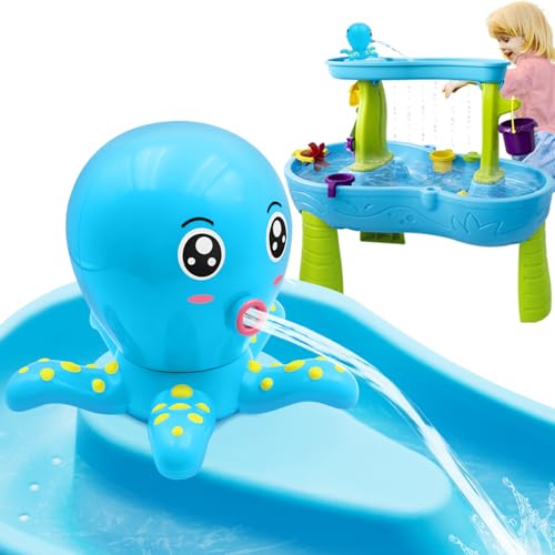 Intoypad Water Table Pump Octopus Battery Powered Water Pump for Water Table 3 Hours NonStop Fun Summer Outdoor Water Toys Outside Water Play Table Accessories for Toddlers Kids Blue - Image 1