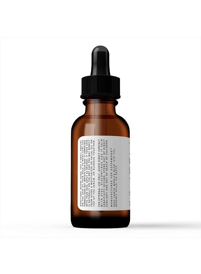Asterwood Naturals سيروم الوجه النقي بفيتامين سي من أستر وود مع حمض الهيالورونيك العضوي؛ تفتيح، تنعيم، ترطيب؛ خالي من العطور، خالي من البارابين، 29 مل/1 أونصة - Image 5