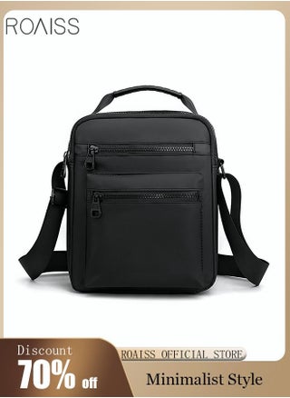 Minimalist Wear-Resistant Oxford Crossbody/Shoulder Bag with Adjustable Strap and Top Handle Multi-layer Functional New Trends Fashion Handbag for Men Solid Black, Casual Commuting Tote Bag - pzsku/Z2A1CE4630D27A3C0B70EZ/45/_/1663309831/8cde6b16-b189-4ae8-a3fd-93a92db6343a