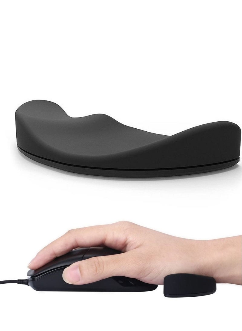 Captaintech Mouse Wrist Rest Wrist Rest Pad for Easy Typing Pain Relief Keyboard Wrist Rest Memory Foam Wrist Rest 2 PCS - Image 1