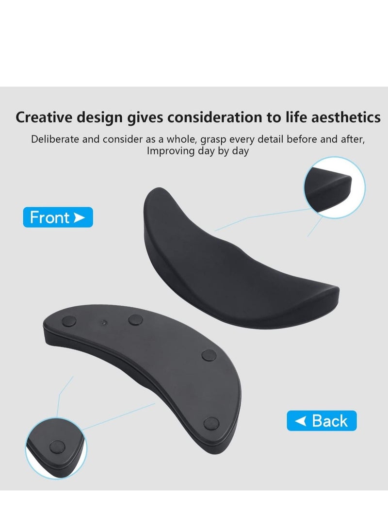 Captaintech Mouse Wrist Rest Wrist Rest Pad for Easy Typing Pain Relief Keyboard Wrist Rest Memory Foam Wrist Rest 2 PCS - Image 2