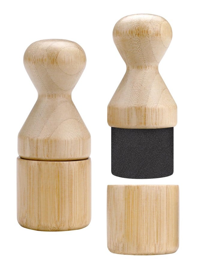 Roucerlin 2 Pieces Wood Cutting Board Oil Applicator with Lid, Wood Conditioner Wax Applicator Brush, No Mess Cutting Board Oiling Tool for Butcher Blocks Spatulas Spoons Wooden Utensil (Beige) - Image 1
