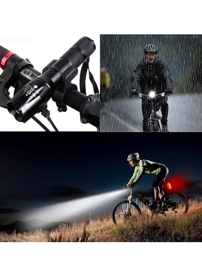 QLIGHT 2Pack LED Rechargeable Flashlights - Mini Camping Flashlights with 2000 High Lumens, 5 Modes, Zoomable Beam Versatile Tactical Flash Light for Outdoor and Home Use  - Image 4