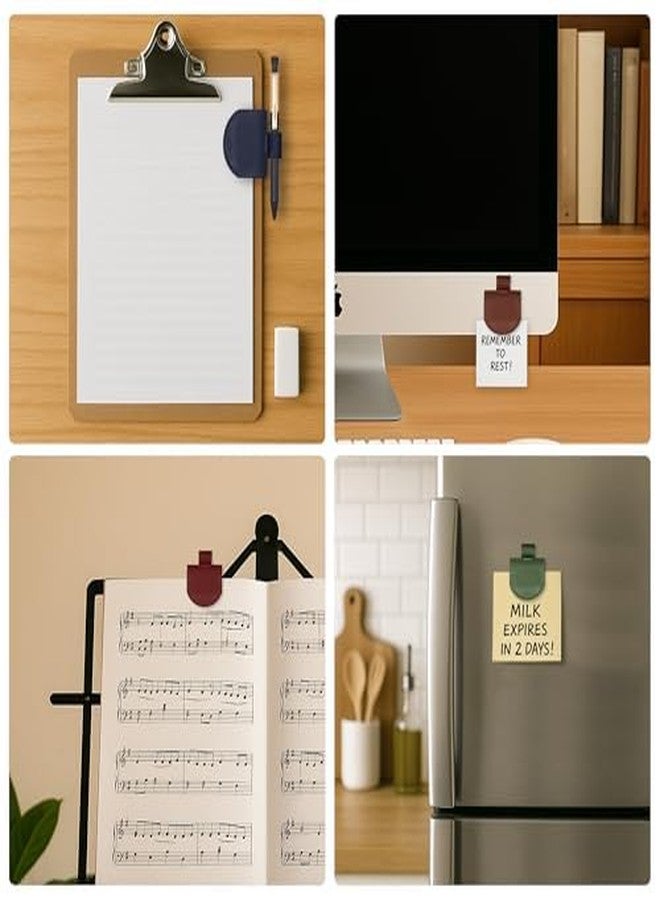 SESENSE Magnetic Pen Loop Holder Set - 5 Pcs Magnetic Pencil Holder for Notebooks, Journals, Calendars - Image 5