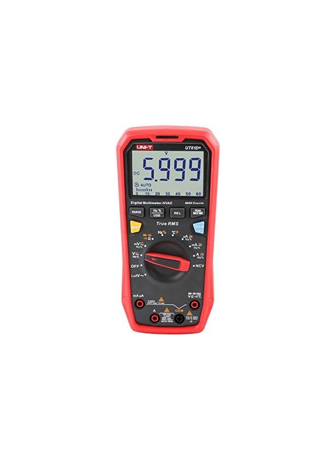 UNI-T UNI-T UT61D+ Digital Multimeter True RMS AC/DC Voltage Current Resistance Capacitance r  - Image 2