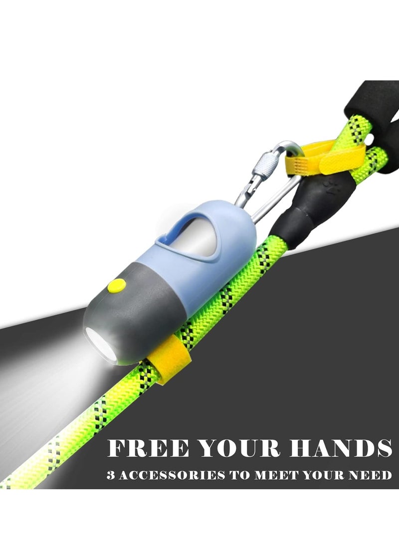 Dog Bag Dispenser with Built-in LED Flashlight and Metal Clip for Leash, Pet Waste 15Bags 1Holder, Dog Walking Accessory (Random Color) - Image 5