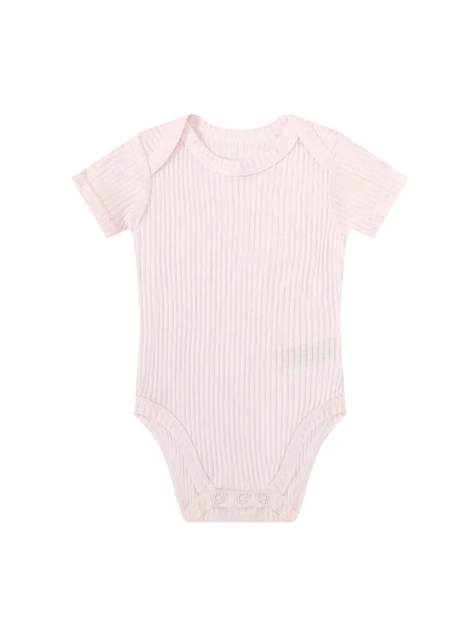 Mothers Choice 3-Piece Baby Outfit Ribbed Bodysuit, Pants and Headband Set