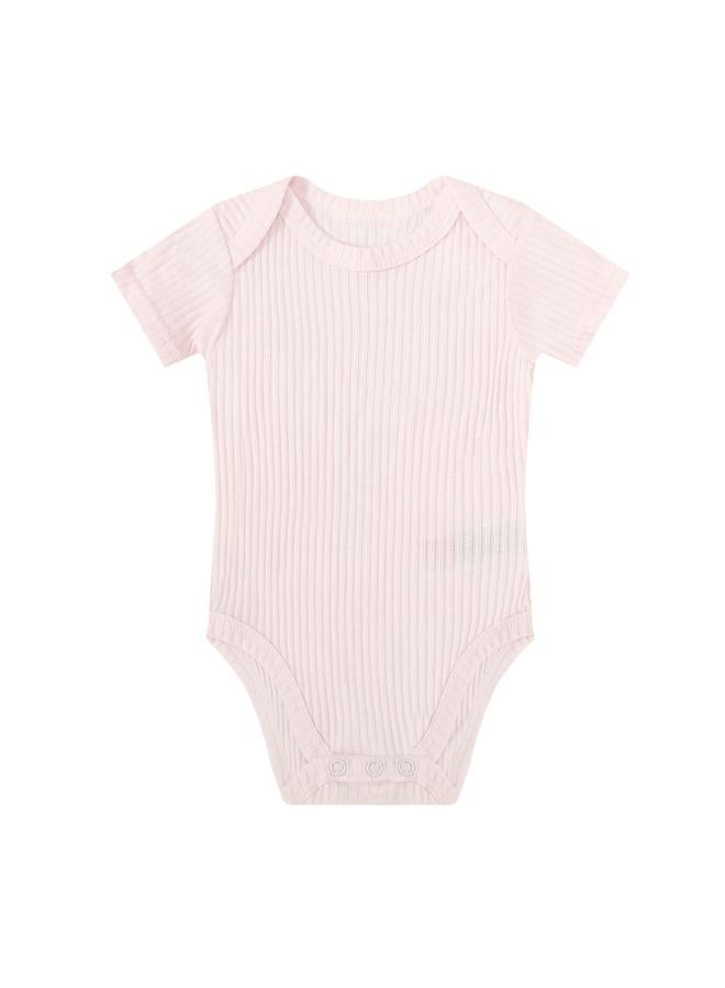 Mothers Choice 3-Piece Baby Outfit Ribbed Bodysuit, Pants And Headband Set - Image 2
