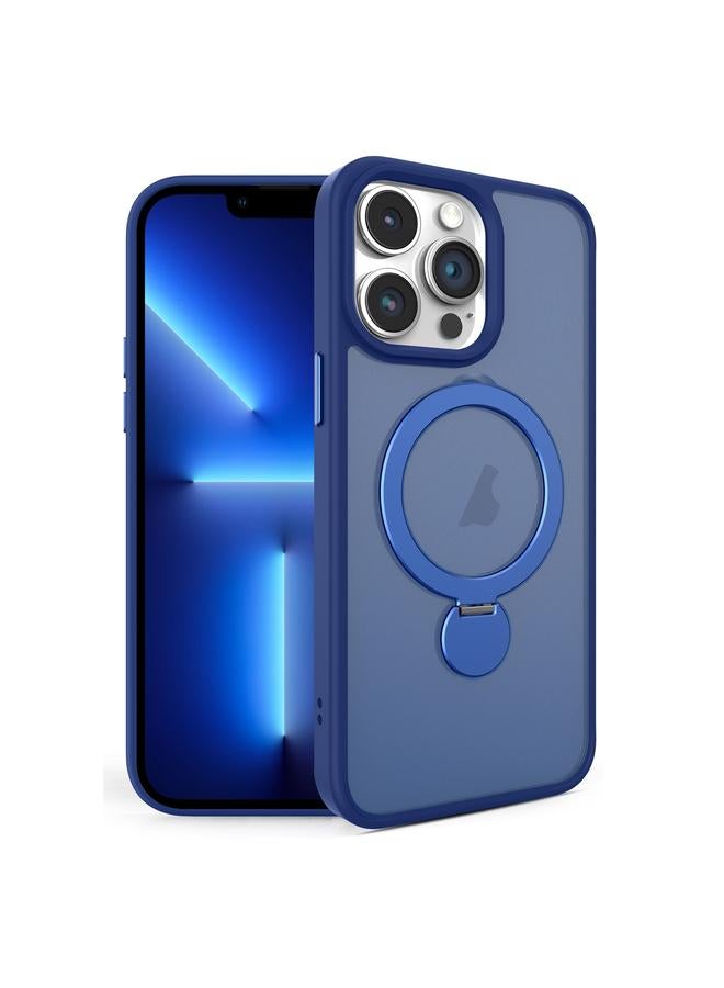 Zaboon Case For iPhone 13 Pro 360 Degree Rotating MagSafe Magnetic Bracket Frosted Phone Case - Image 1