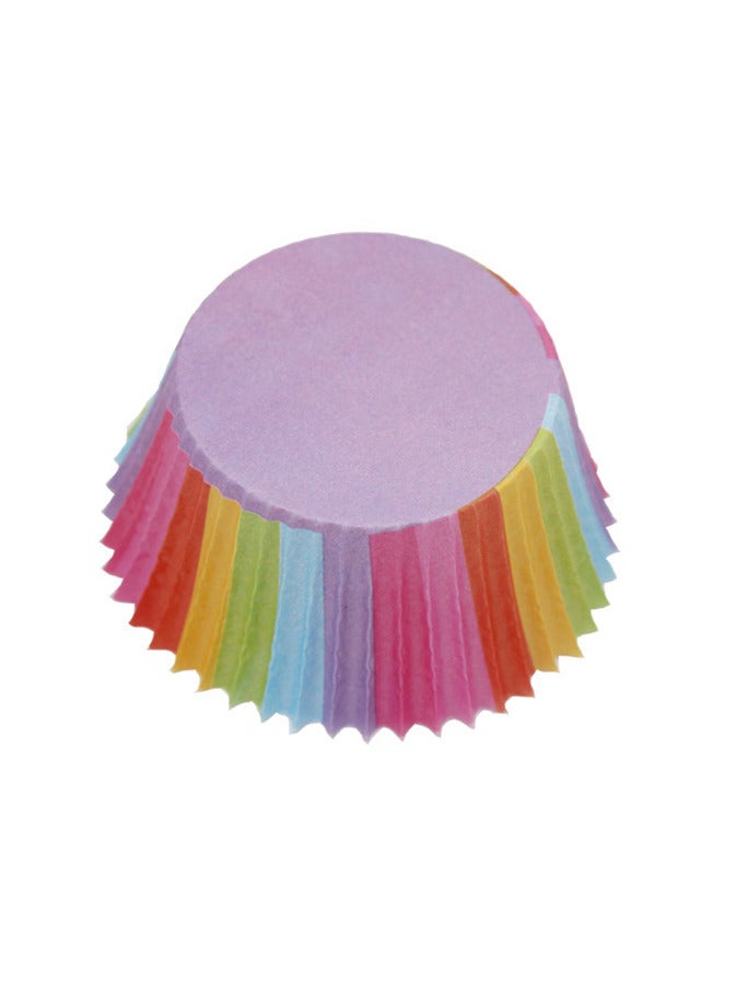 100-Piece Rainbow Cup Cake Case Set  - Image 5