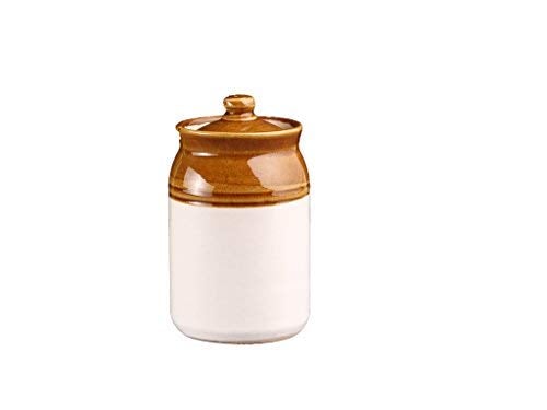 Caffeine Barni Container Ceramic/Stoneware In Mustard Contemporary (Small Size) (1 Pc) - Image 4
