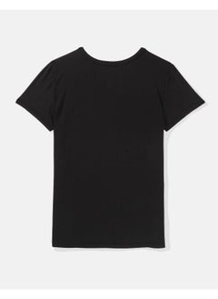 American Eagle Crew Neck Boyfriend T-Shirt  - Image 4
