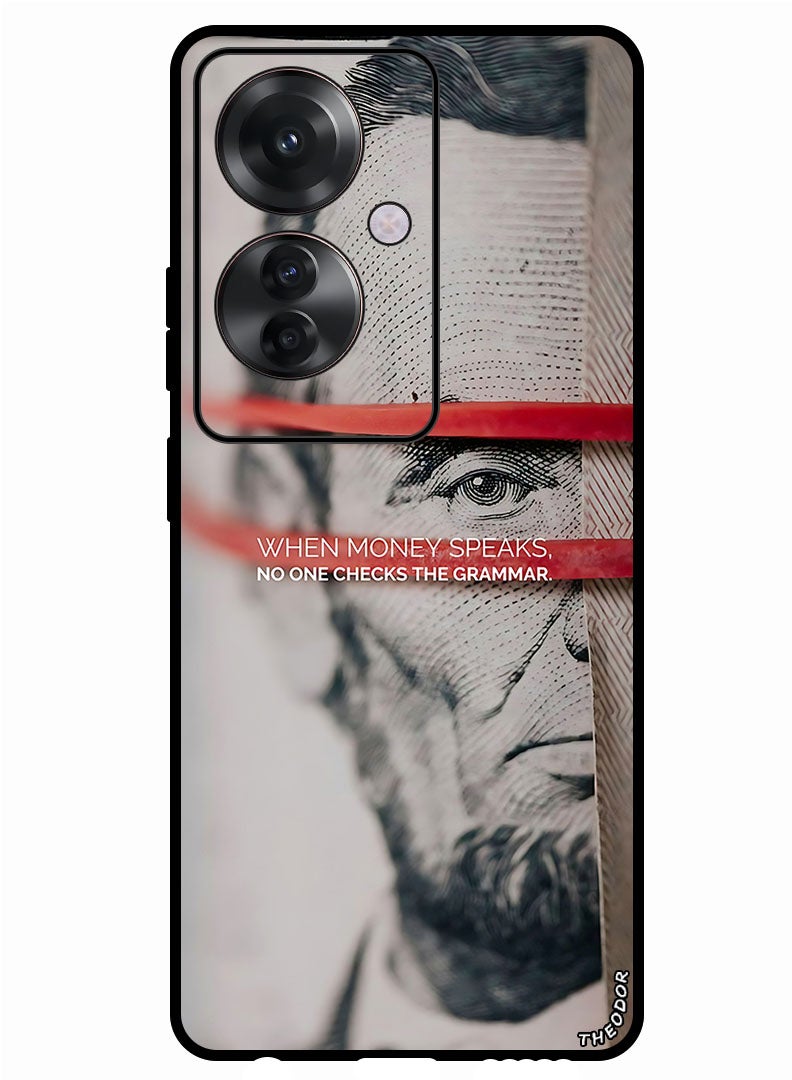 Theodor Protective Case Anti Scratch Shock Proof Bumper Cover For Oppo Reno 11F When money speaks - Image 1
