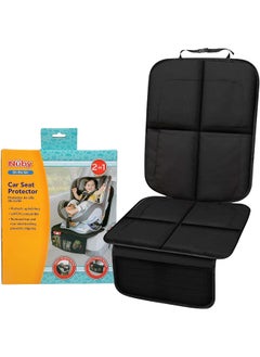 Nuby Nuby Deluxe Car Seat Protector, Black Mat for use Under Child's Car Seat  - Image 1