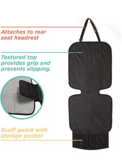 Nuby Nuby Deluxe Car Seat Protector, Black Mat for use Under Child's Car Seat  - Image 2