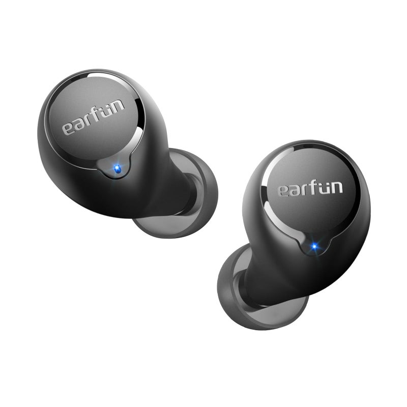 EarFun سماعات أذن وايرلس EarFun Free 2S، [نسخة محدثة] سماعات بلوتوث مع صوت عميق، 4 ميكروفونات لمكالمات واضحة، تطبيق EQ قابل للتخصيص، مقاومة للماء IPX7، سماعات داخل الأذن، 30 ساعة من وقت التشغيل، شحن لاسلكي - Image 1
