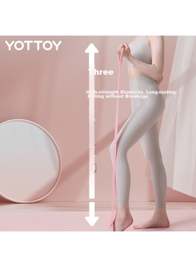 YOTTOY شريط مقاومة يوتوي 8، حبل تدريب الظهر، شريط تمدد الكتف والرقبة في المنزل، قطة سيليكون يوغا، تمرين الذراع - Image 3