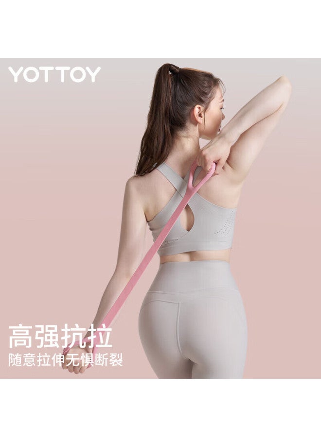 YOTTOY شريط مقاومة يوتوي 8، حبل تدريب الظهر، شريط تمدد الكتف والرقبة في المنزل، قطة سيليكون يوغا، تمرين الذراع - Image 5