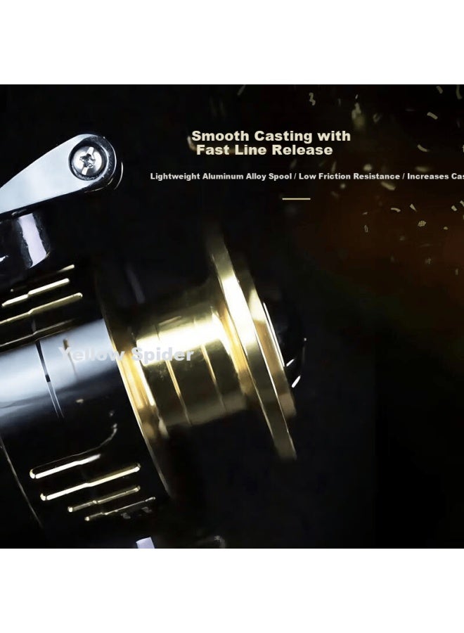 Gw Spinning Reel Yellow Spider 8+1 Bearings Reel Yellow Spider 2000s Model - Image 4