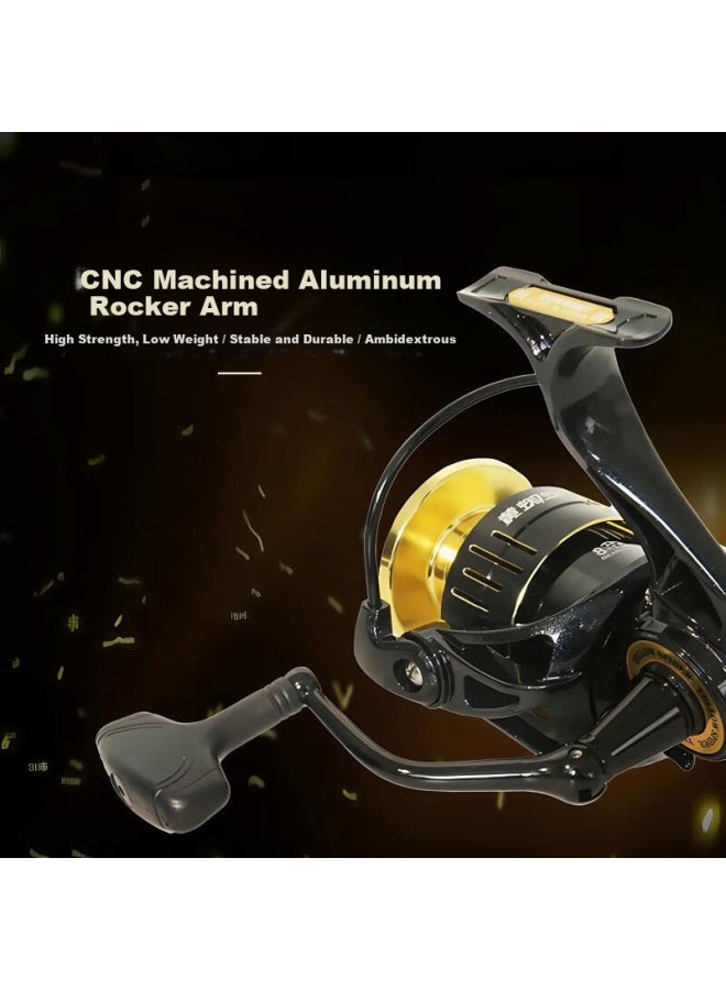 Gw Spinning Reel Yellow Spider 8+1 Bearings Reel Yellow Spider 2000s Model - Image 3