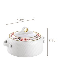 NAYASA Casserole Food Warmer Stainless Steel Insulated Hotpot Coral 3 Pc Set 2.5,3.5,5L  - Image 4