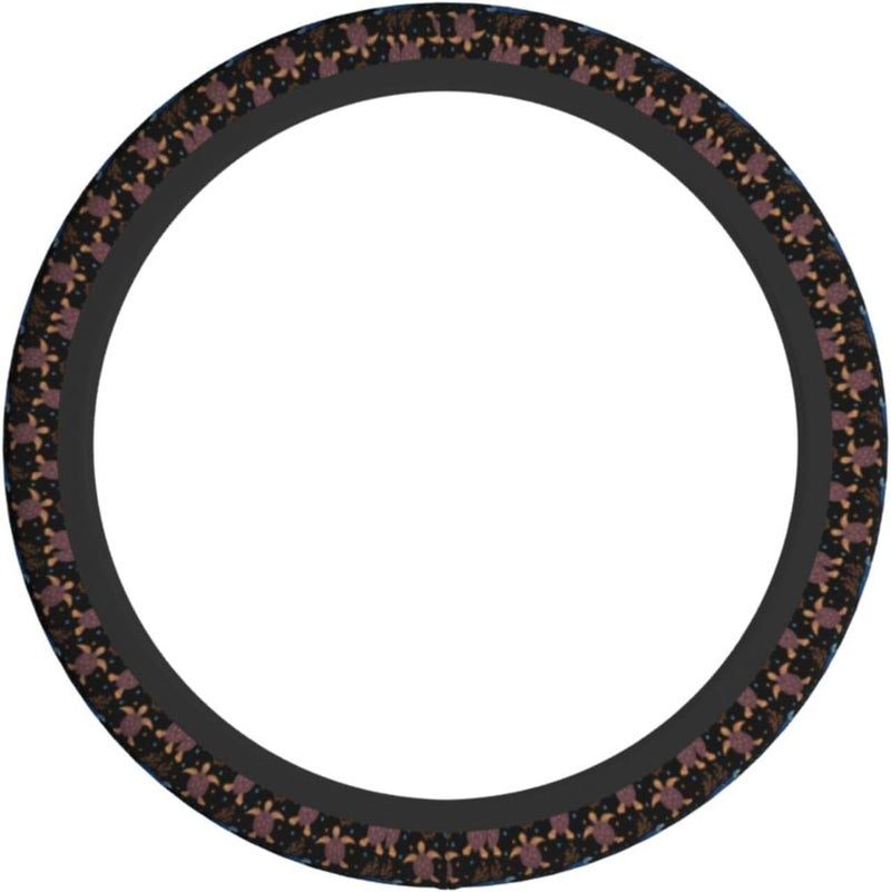 Car Steering Wheel Cover for Women Men, Non-Slip Breathable Steering Wheel, Sea Turtle Steering Wheel Protector, Car Accessories - Image 2