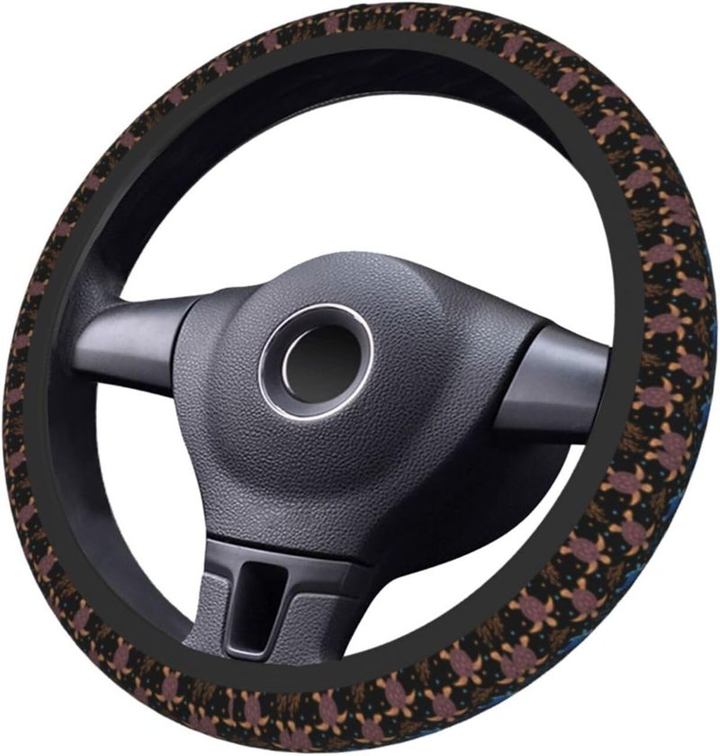 Car Steering Wheel Cover for Women Men, Non-Slip Breathable Steering Wheel, Sea Turtle Steering Wheel Protector, Car Accessories - Image 3