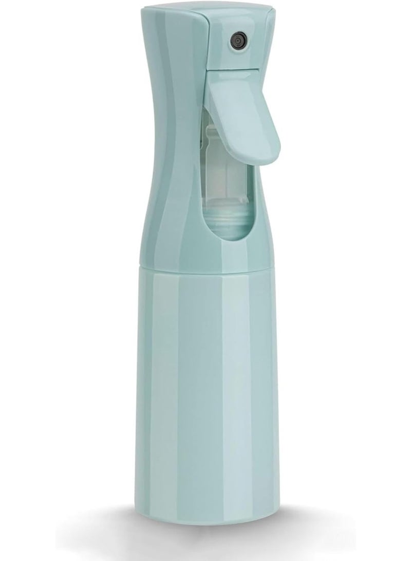 زجاجة رذاذ ماء ناعم مستمر 200 مل - بخاخ خفيف الوزن قابل لإعادة التعبئة للاستخدام في الصالونات، وتصفيف الشعر، والنباتات، والمنزل - أزرق فاتح - Image 1