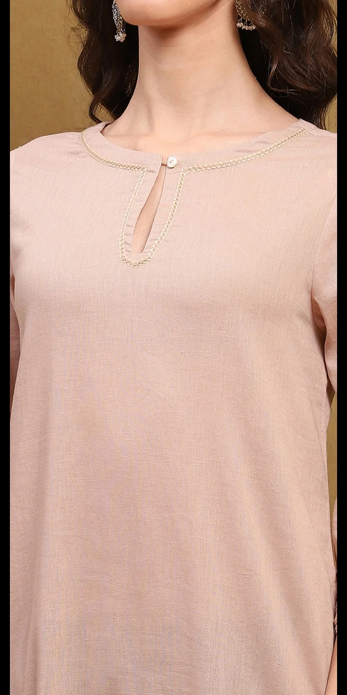 بيبا مزيج قطن بيج كرتا مستقيم