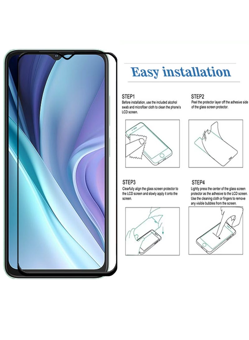 واقي شاشة لهاتف itel A50 5G - واقي شاشة من الزجاج المقوى من الحافة إلى الحافة، شفافية عالية، لمسة دقيقة، مضاد للانفجار، حواف مقوسة ناعمة، تركيب سهل - Image 3